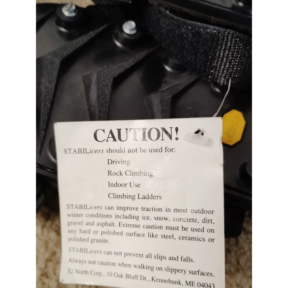 NWT-STABILicers Traction Cleats Overshoes XL Black Ice Hiking Snow Grip‎ Spikes